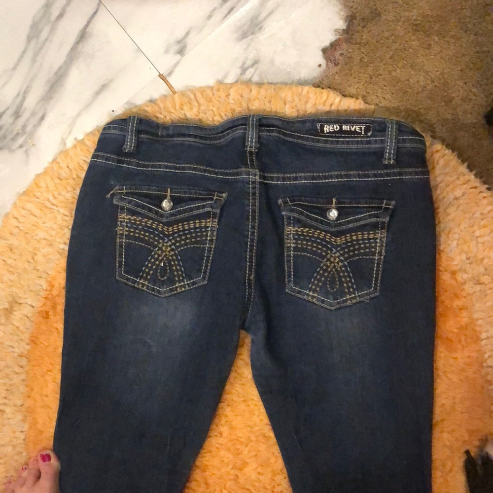 Red Rivet jeans